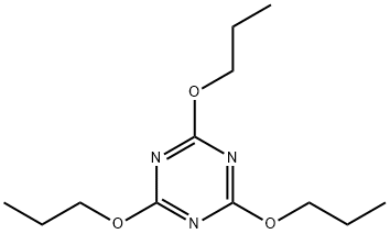 1,3,5-Triazine, 2,4,6-tripropoxy- Structure