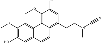 Cyanamide, [2-(3,7-dihydroxy-4,6-dimethoxy-1-phenanthrenyl)ethyl]methyl- (9CI) 구조식 이미지