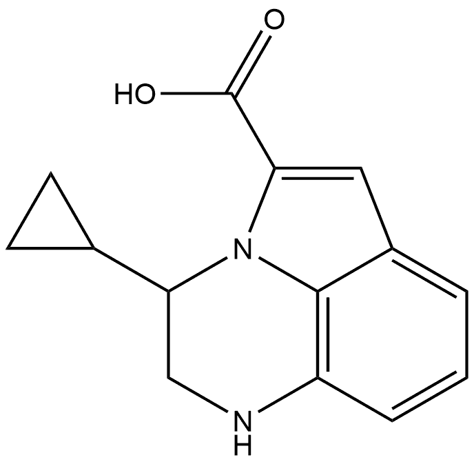 11-cyclopropyl-1,9-diazatricyclo[6.3.1.04,12]dodeca-2,4(12),5,7-tetraene-2-carboxylic acid Structure