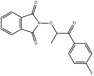 2-((1-(4-fluorophenyl)-1-oxopropan-2-yl)oxy)isoindoline-1,3-dione Structure