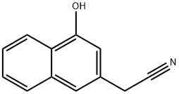 2-Naphthaleneacetonitrile, 4-hydroxy- 구조식 이미지