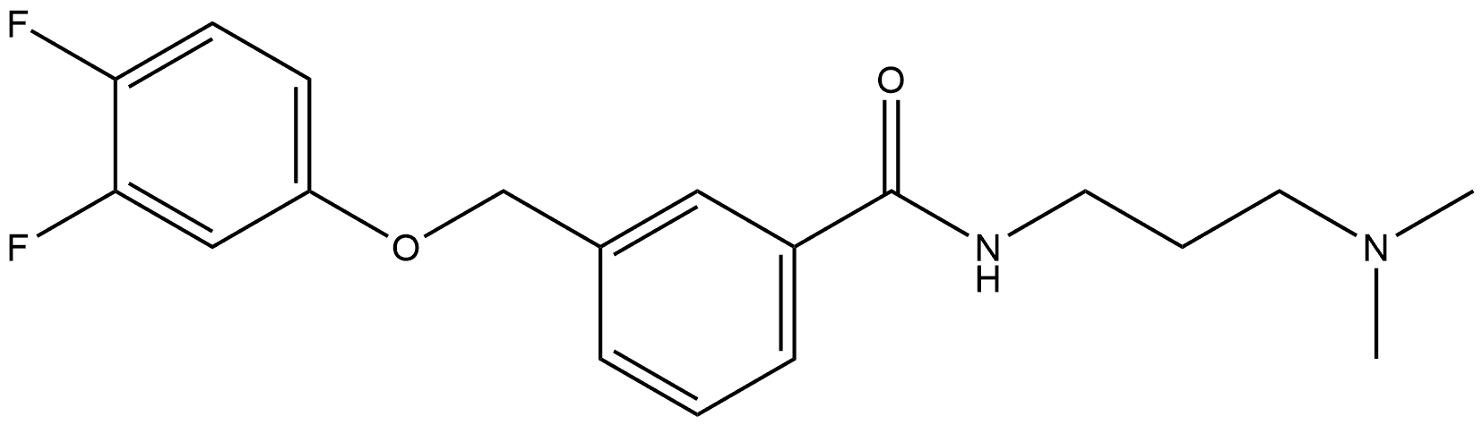 Benzamide, 3-[(3,4-difluorophenoxy)methyl]-N-[3-(dimethylamino)propyl]- Structure