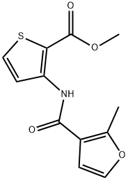 methyl 3-{[(2-methylfuran-3-yl)carbonyl]amino}thiophene-2-carboxylate Structure