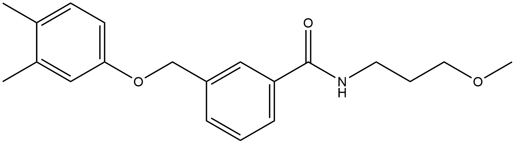 Benzamide, 3-[(3,4-dimethylphenoxy)methyl]-N-(3-methoxypropyl)- Structure