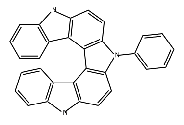 1H-Diindolo[2,3-c:3',2'-g]carbazole, 4,7-dihydro-4-phenyl- Structure