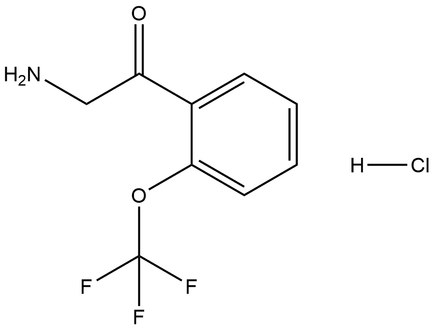 2-Amino-1-[2-(trifluoromethoxy)phenyl]ethanone Hydrochloride Structure