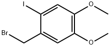 Benzene, 1-(bromomethyl)-2-iodo-4,5-dimethoxy- Structure