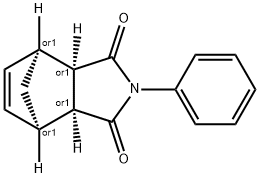 4,7-Methano-1H-isoindole-1,3(2H)-dione, 3a,4,7,7a-tetrahydro-2-phenyl-, (3aR,4S,7R,7aS)-rel- 구조식 이미지