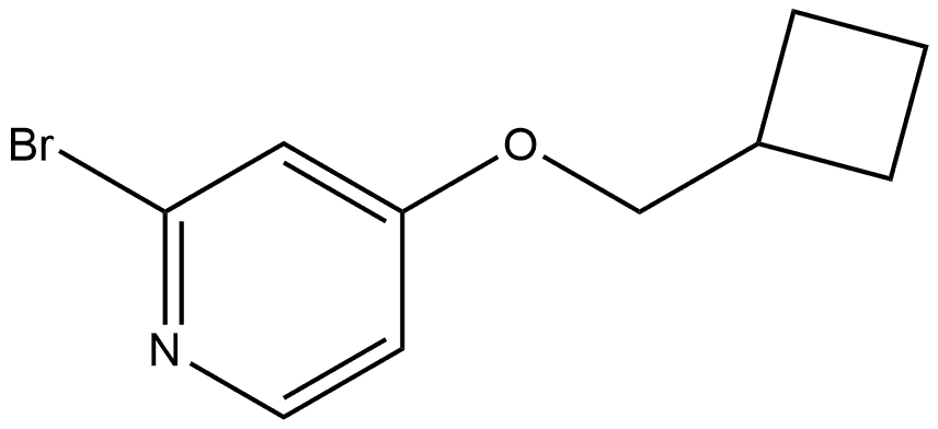 Pyridine, 2-bromo-4-(cyclobutylmethoxy)- Structure