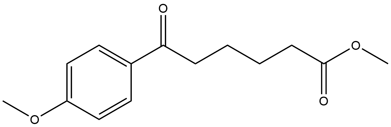 Benzenehexanoic acid, 4-methoxy-ε-oxo-, methyl ester Structure