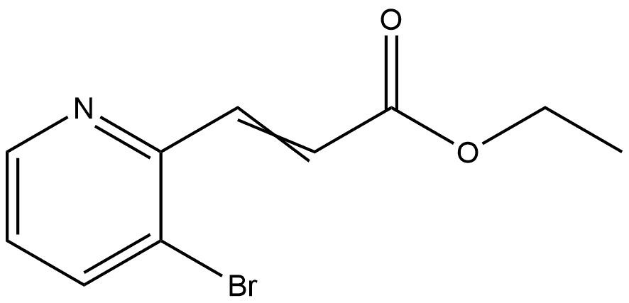 (E)-ethyl 3-(3-bromopyridin-2-yl)acrylate Structure