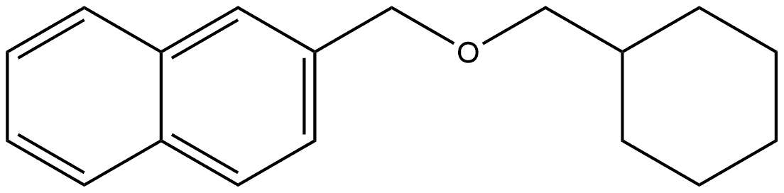 Naphthalene, 2-(cyclohexylmethoxymethyl)- Structure