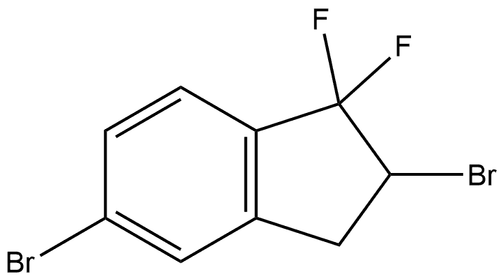 2,5-dibromo-1,1-difluoro-2,3-dihydro-1H-indene Structure