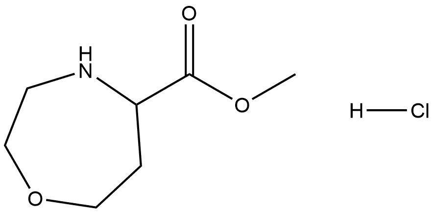 methyl 1,4-oxazepane-5-carboxylate hydrochloride Structure