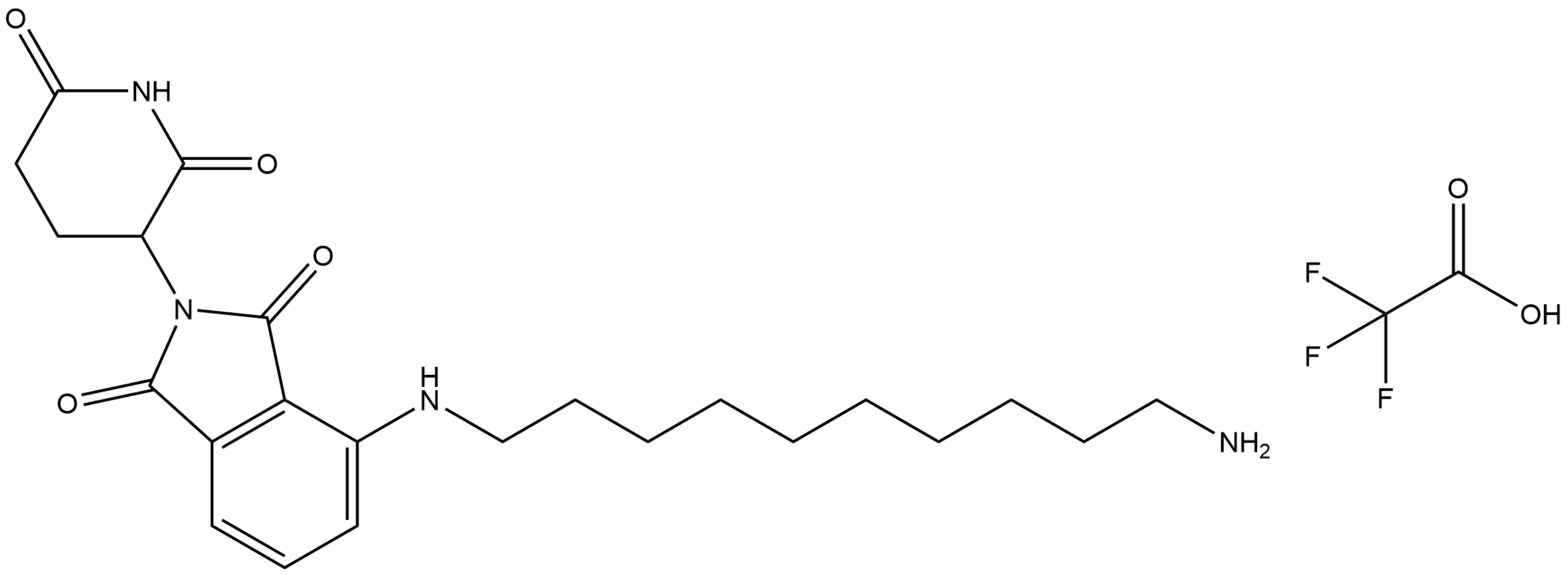 4-[(10-Aminodecyl)amino]-2-(2,6-dioxo-3-piperidinyl)-1H-isoindole-1,3(2H)-dione Structure