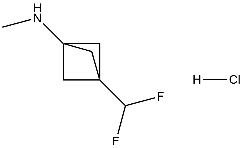 3-(difluoromethyl)-N-methylbicyclo[1.1.1]pentan-1-amine hydrochloride 구조식 이미지