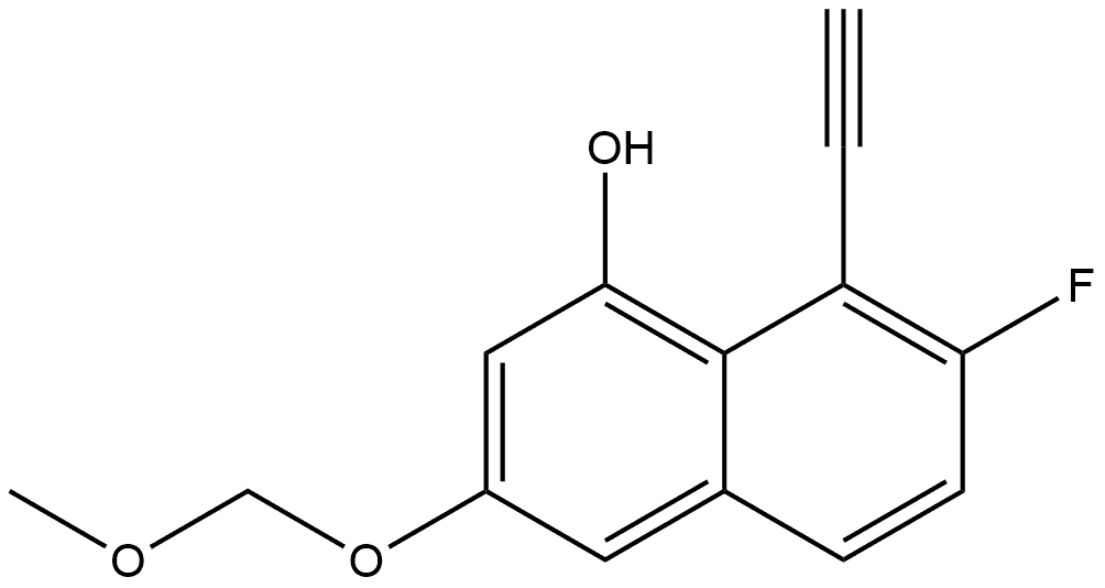 1-Naphthalenol, 8-ethynyl-7-fluoro-3-(methoxymethoxy)- Structure