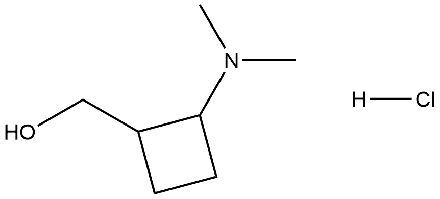 2-(dimethylamino)cyclobutyl]methanol hydrochloride Structure