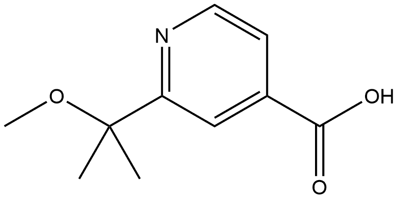 2-(2-Methoxypropan-2-yl)isonicotinic acid 구조식 이미지