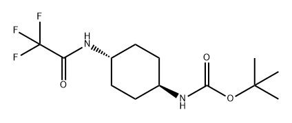 Carbamic acid, [trans-4-[(trifluoroacetyl)amino]cyclohexyl]-, 1,1-dimethylethyl ester (9CI) Structure