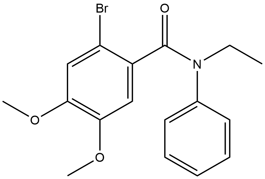 Benzamide, 2-bromo-N-ethyl-4,5-dimethoxy-N-phenyl- Structure