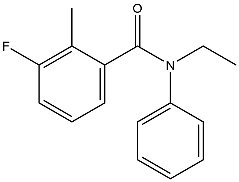 Benzamide, N-ethyl-3-fluoro-2-methyl-N-phenyl- Structure