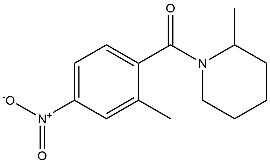 (2-methyl-4-nitrophenyl)(2-methylpiperidin-1-yl)methanone Structure