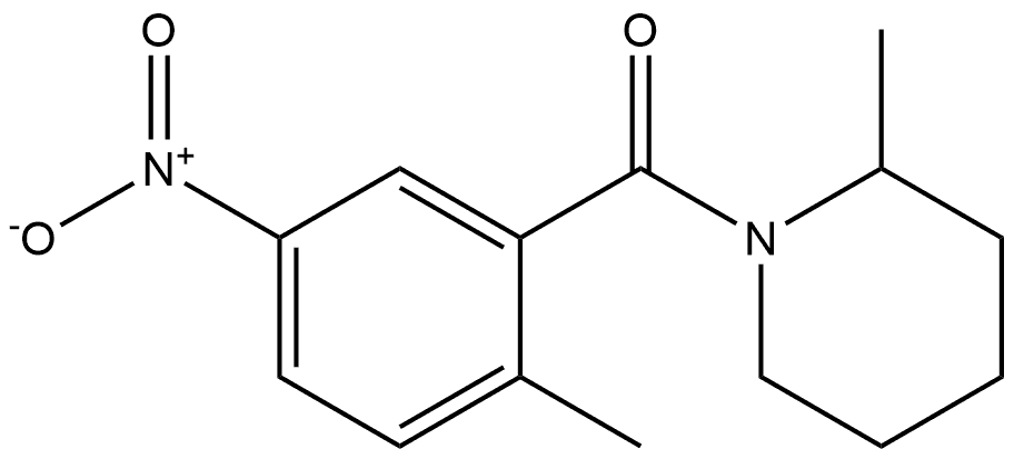 (2-methyl-5-nitrophenyl)(2-methylpiperidin-1-yl)methanone Structure