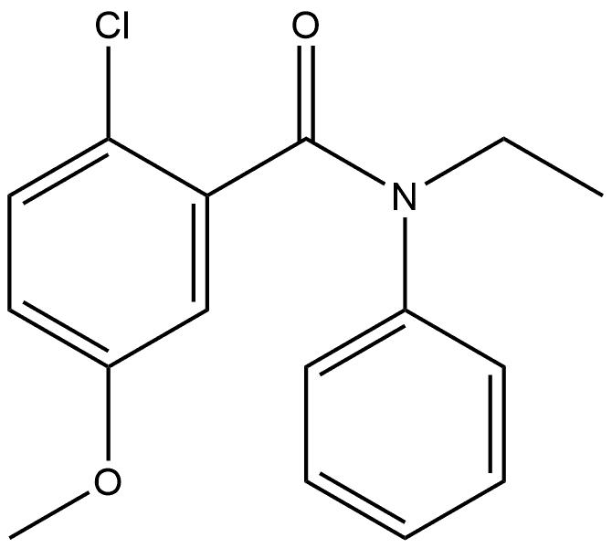 Benzamide, 2-chloro-N-ethyl-5-methoxy-N-phenyl- Structure