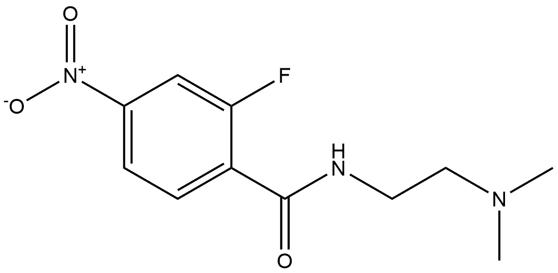 N-(2-(dimethylamino)ethyl)-2-fluoro-4-nitrobenzamide Structure