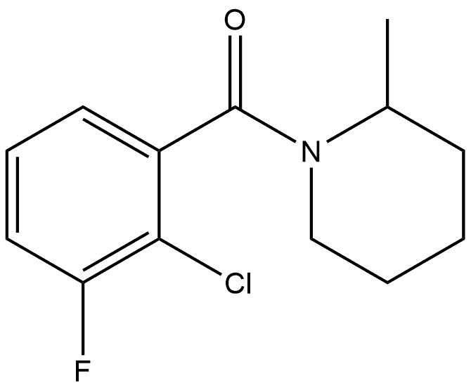 Methanone, (2-chloro-3-fluorophenyl)(2-methyl-1-piperidinyl)- Structure