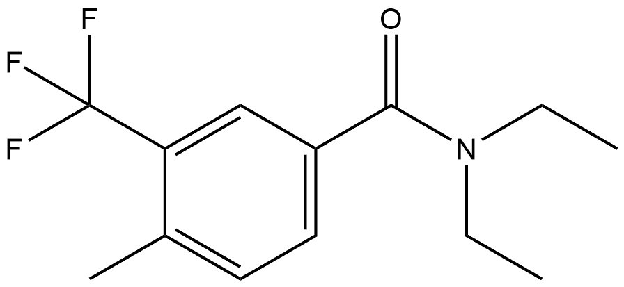 Benzamide, N,N-diethyl-4-methyl-3-(trifluoromethyl)- Structure