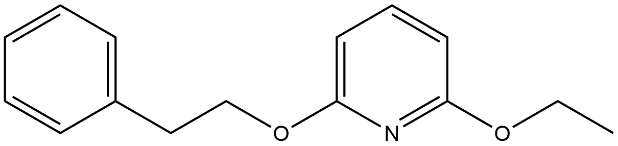 2-Ethoxy-6-(2-phenylethoxy)pyridine Structure