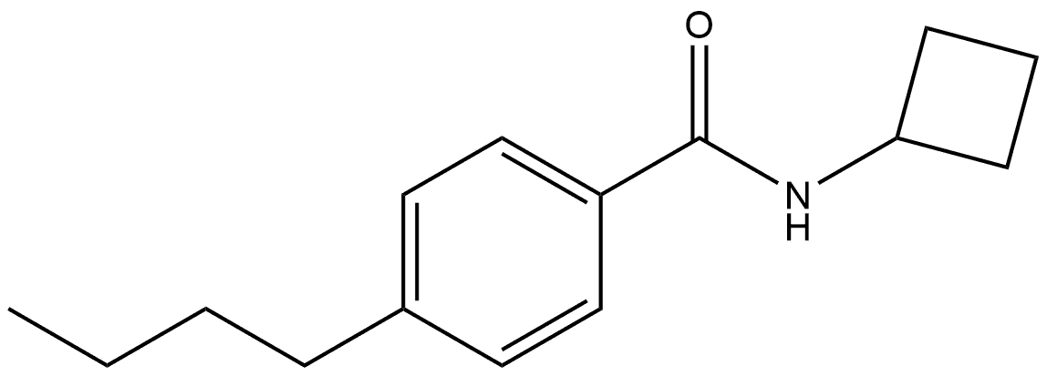 Benzamide, 4-butyl-N-cyclobutyl- Structure