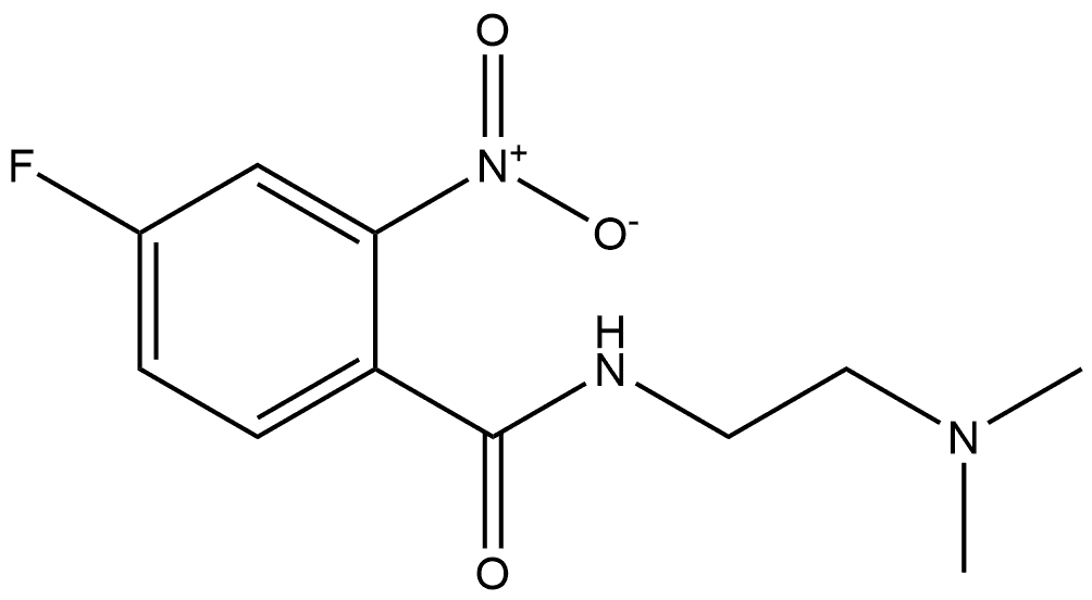 N-(2-(dimethylamino)ethyl)-4-fluoro-2-nitrobenzamide Structure