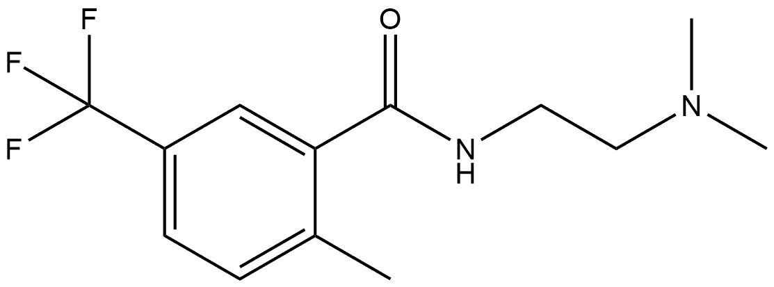 Benzamide, N-[2-(dimethylamino)ethyl]-2-methyl-5-(trifluoromethyl)- Structure