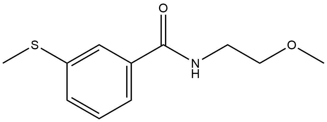 Benzamide, N-(2-methoxyethyl)-3-(methylthio)- Structure