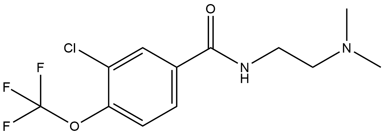 Benzamide, 3-chloro-N-[2-(dimethylamino)ethyl]-4-(trifluoromethoxy)- Structure