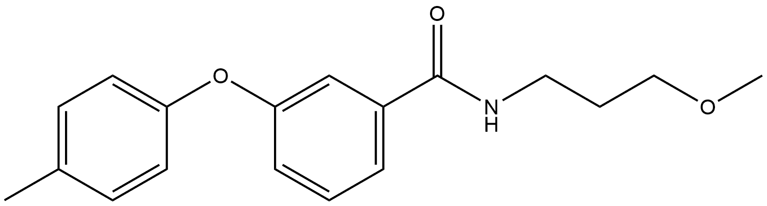 Benzamide, N-(3-methoxypropyl)-3-(4-methylphenoxy)- Structure