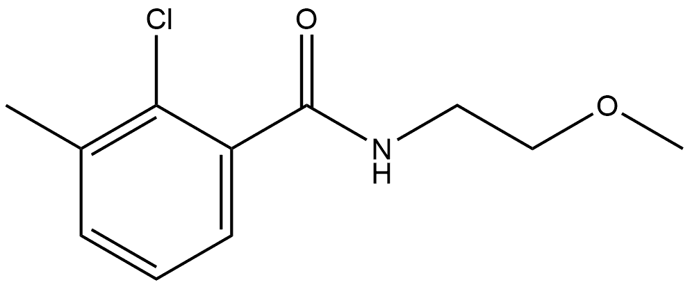 2-chloro-N-(2-methoxyethyl)-3-methylbenzamide Structure