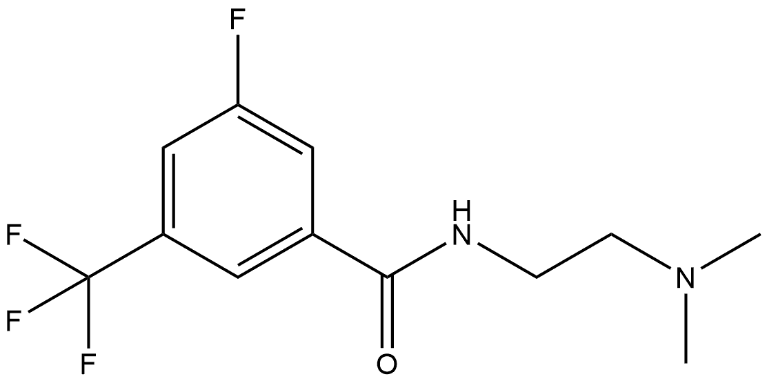 Benzamide, N-[2-(dimethylamino)ethyl]-3-fluoro-5-(trifluoromethyl)- Structure