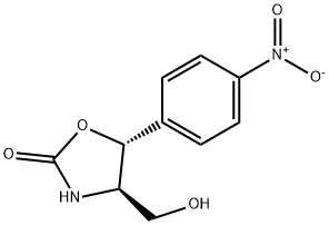 2-Oxazolidinone, 4-(hydroxymethyl)-5-(4-nitrophenyl)-, (4R,5R)- Structure
