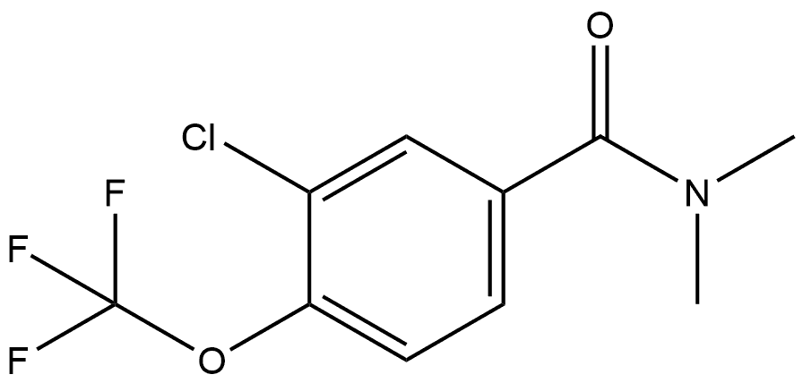 Benzamide, 3-chloro-N,N-dimethyl-4-(trifluoromethoxy)- Structure