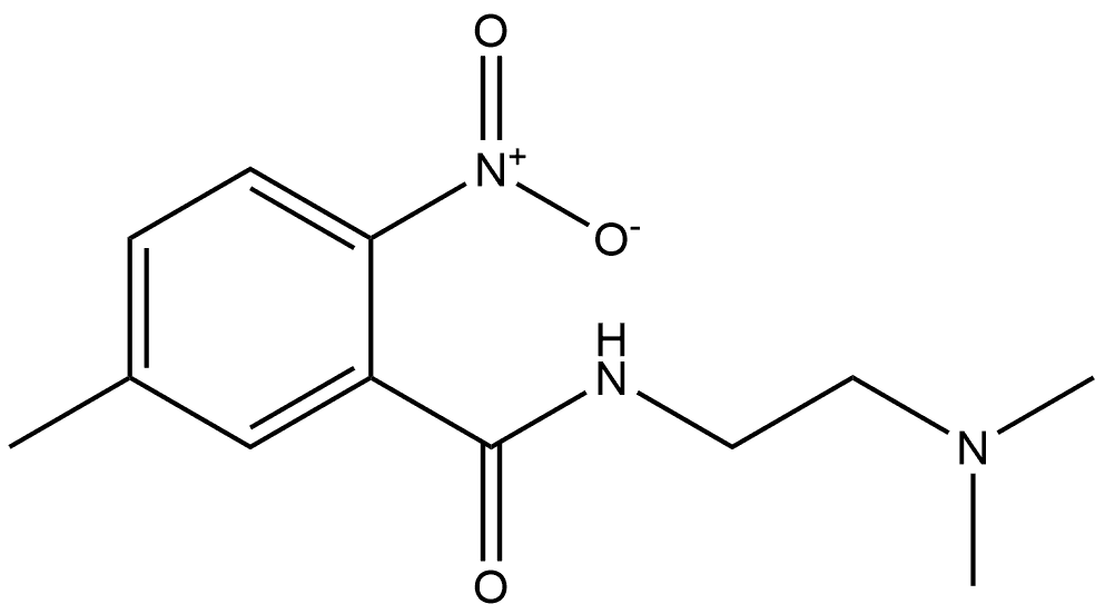 N-(2-(dimethylamino)ethyl)-5-methyl-2-nitrobenzamide Structure