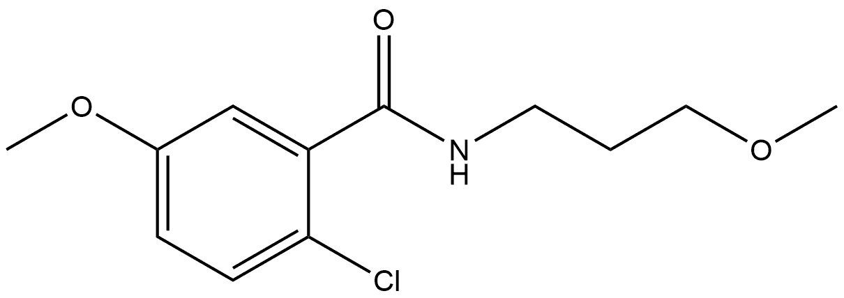 Benzamide, 2-chloro-5-methoxy-N-(3-methoxypropyl)- Structure