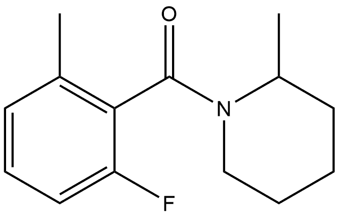 Methanone, (2-fluoro-6-methylphenyl)(2-methyl-1-piperidinyl)- Structure