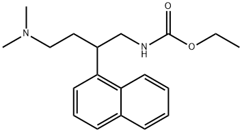 Ethyl (4-(dimethylamino)-2-(naphthalen-1-yl)butyl)carbamate 구조식 이미지