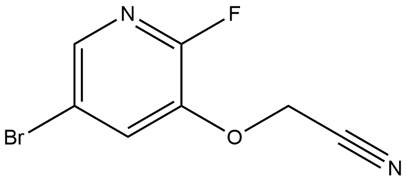 Acetonitrile, 2-[(5-bromo-2-fluoro-3-pyridinyl)oxy]- Structure