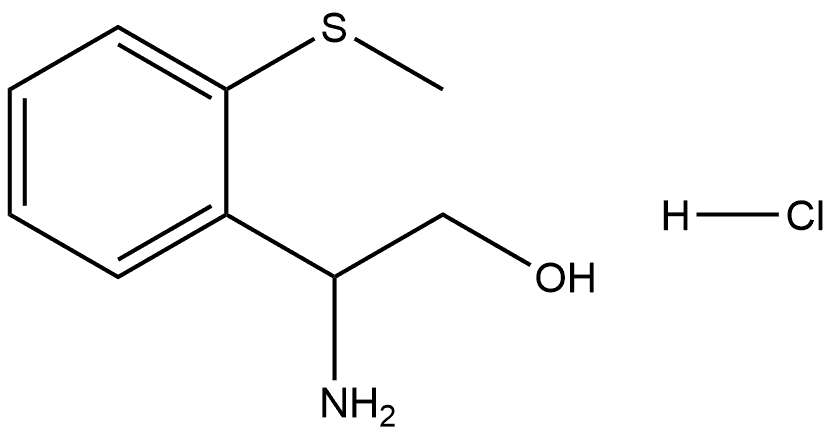 2-Amino-2-(2-(methylthio)phenyl)ethan-1-ol hydrochloride Structure