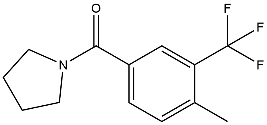 Methanone, [4-methyl-3-(trifluoromethyl)phenyl]-1-pyrrolidinyl- Structure